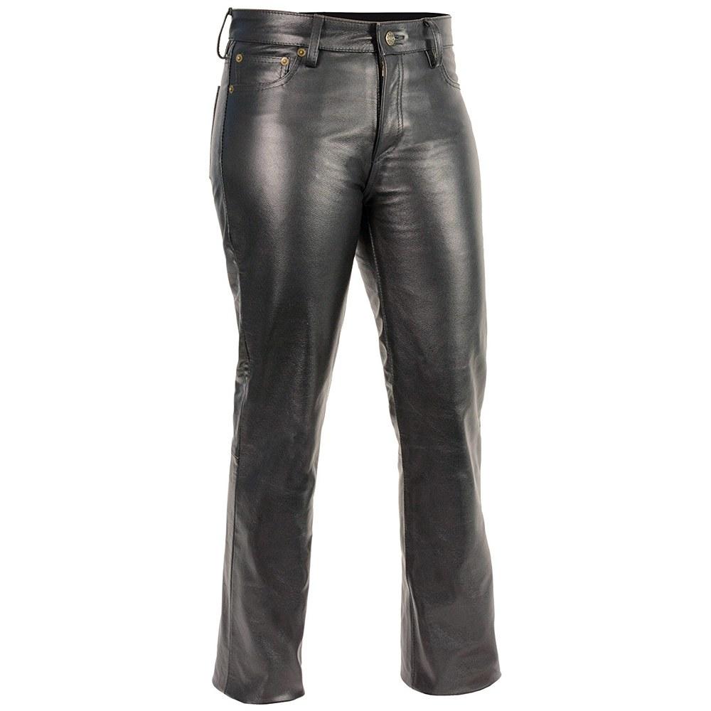 Leather motorbike trousers for women