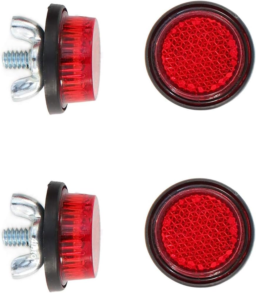 Single License Plate Reflector Red