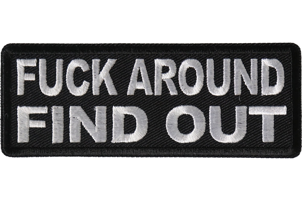 F Around Find Out Patch - Black
