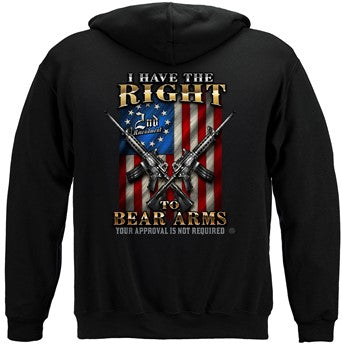 Your Approval not Required (2A) Hooded Sweatshirt