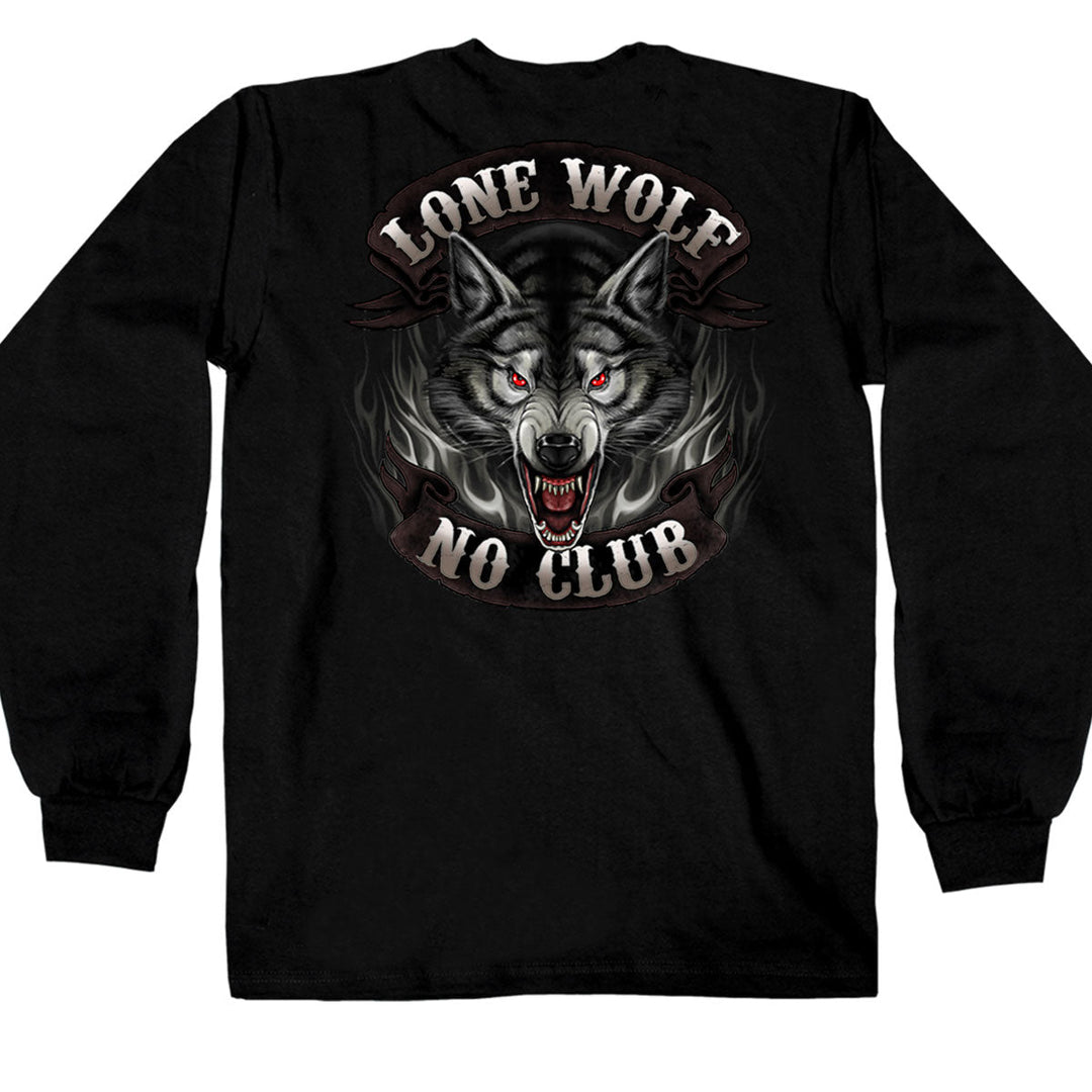 Men's Long Sleeve Shirt Lone Wolf