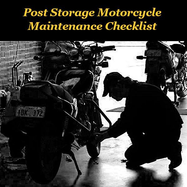 Post Storage Motorcycle Checklist - Eagle Leather