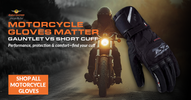 Gauntlet vs. Short-Cuff Motorcycle Gloves: Which Should You Choose?