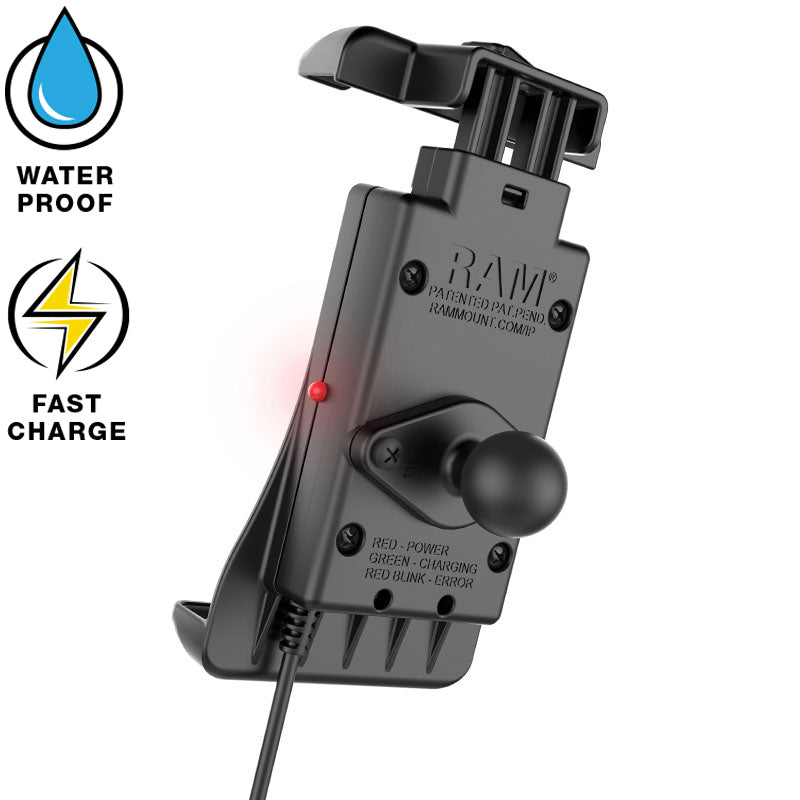 Wireless Charging  Quick Grip Ram Mount Short Arm