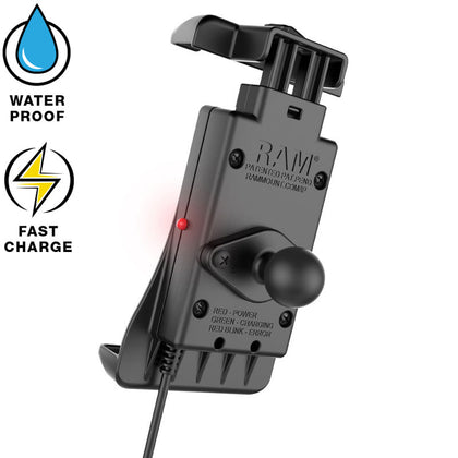 Wireless Charging  Quick Grip Ram Mount Short Arm