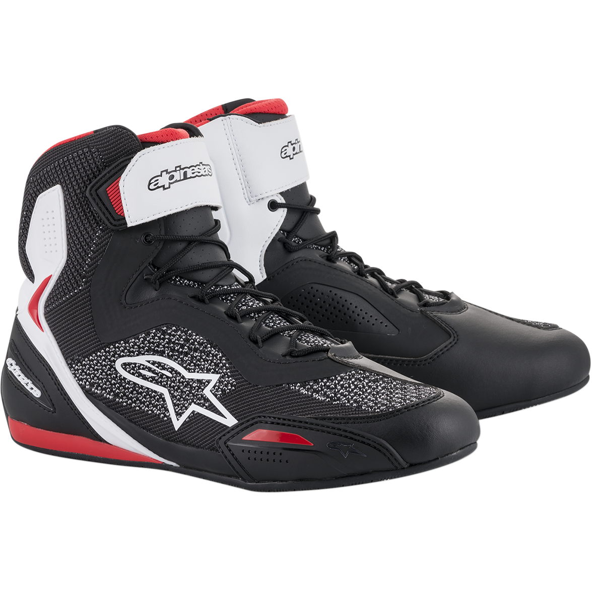Alpinestars Faster-3 Rideknit Riding Shoes Black/White/Red