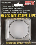 ISC Black Reflective Tape: Bright white reflection at night
Blends in with black during the day
Adds safety while maintaining