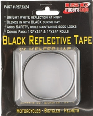 ISC Black Reflective Tape: Bright white reflection at night
Blends in with black during the day
Adds safety while maintaining