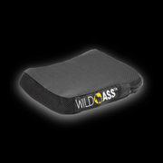 Wild Ass Pillion Lite motorcycle seat cushion, black cover