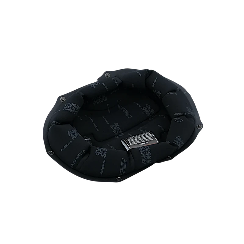 LS2 Rebellion Replacement Liner in black, interior comfort liner view