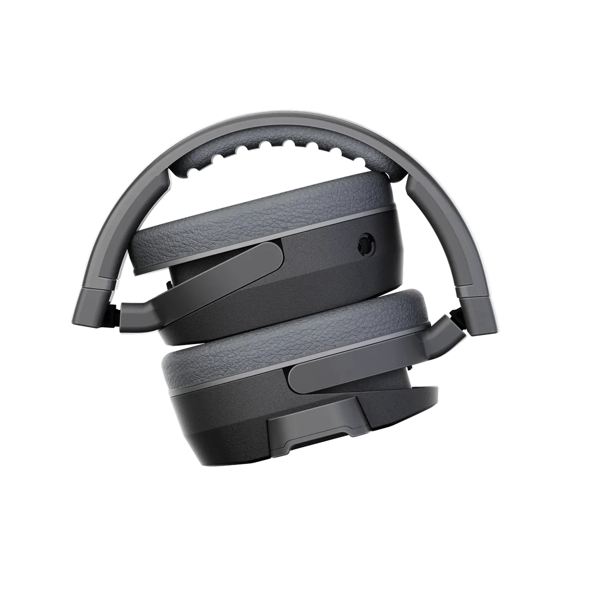 Cardo PACKTALK EDGEPHONES black headset folded storage configuration