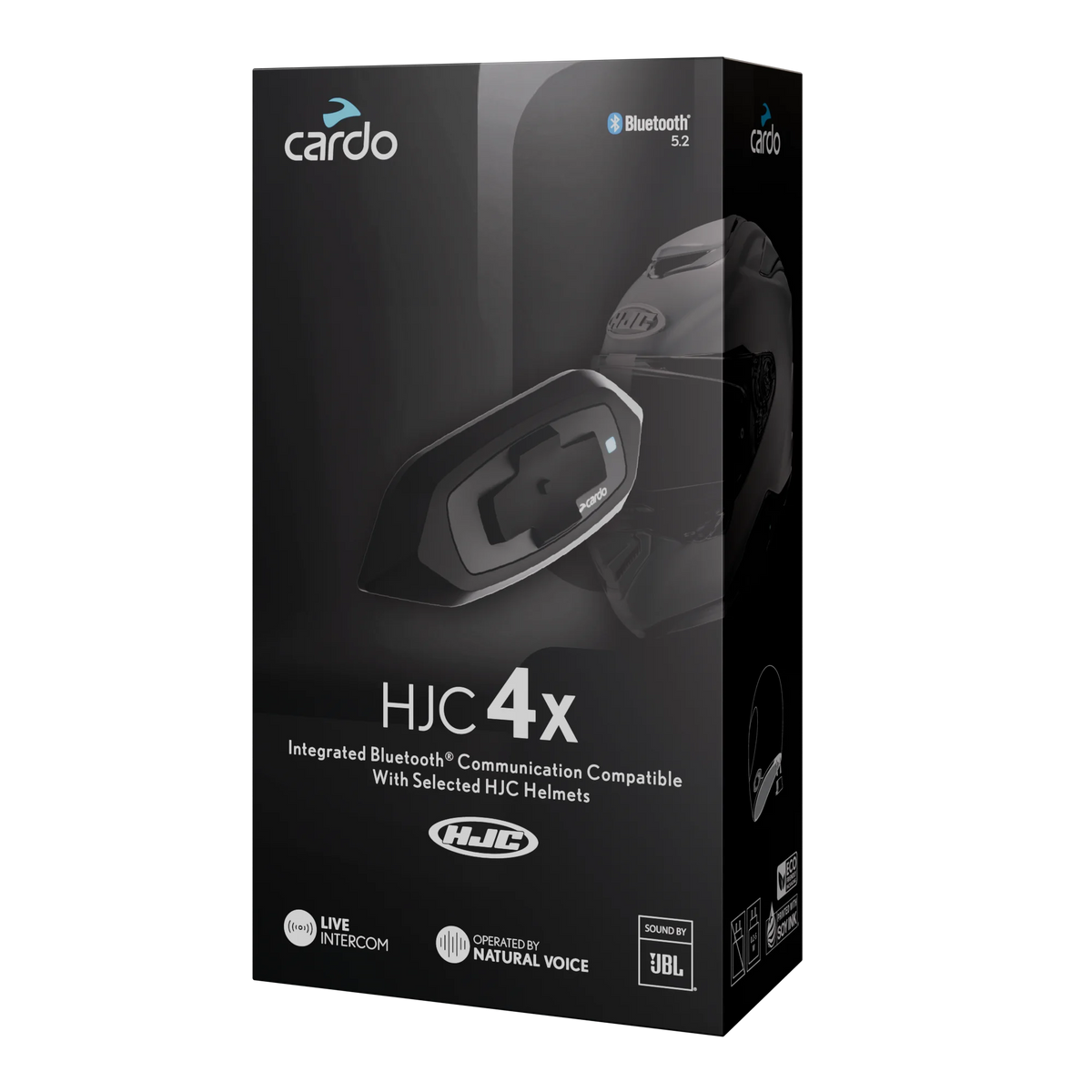 Cardo HJC 4X retail packaging