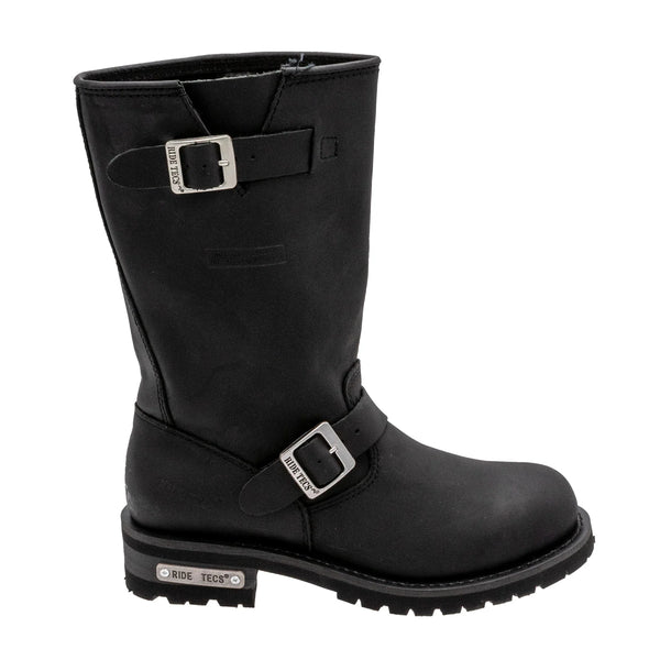 靴 leather engineer boots mode swag Men's Soft Leather Engineer