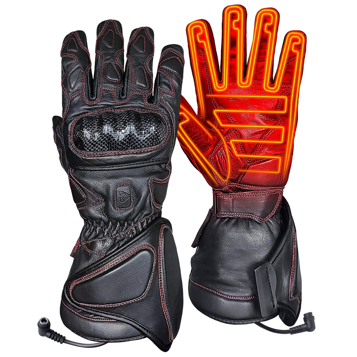 Gerbing 12V Extreme Hard Knuckle Heated Gloves: Keep your hands warm, even on the coldest riding days, with our premium 12V h