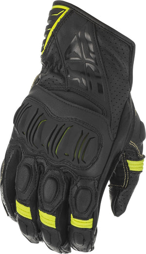 FLY BRAWLER GLOVES: •Genuine perforated leather panels•Aramid stitching•CE level 2 knuckle armor•Molded soft knuckle protecti