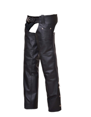 Kids Chaps: Kids Premium Leather Chaps
Coin Pocket
Silver hardware
Color: Black
Skin: Cowhide Leather
Brand: Unik Leather App