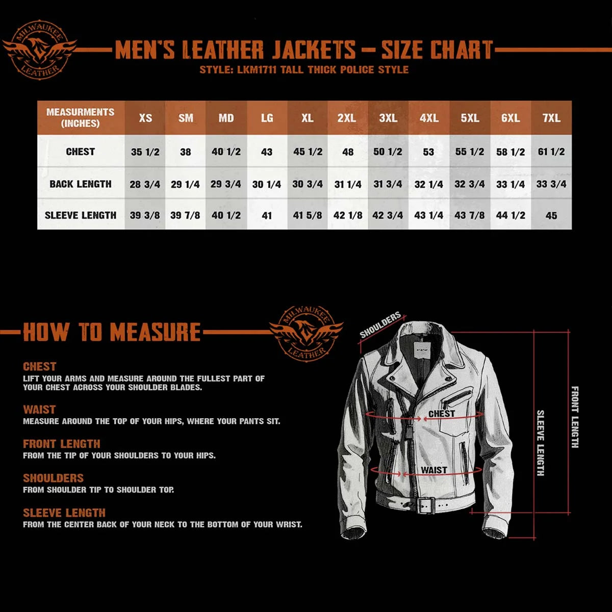 Men's Basic MC Jacket Tall