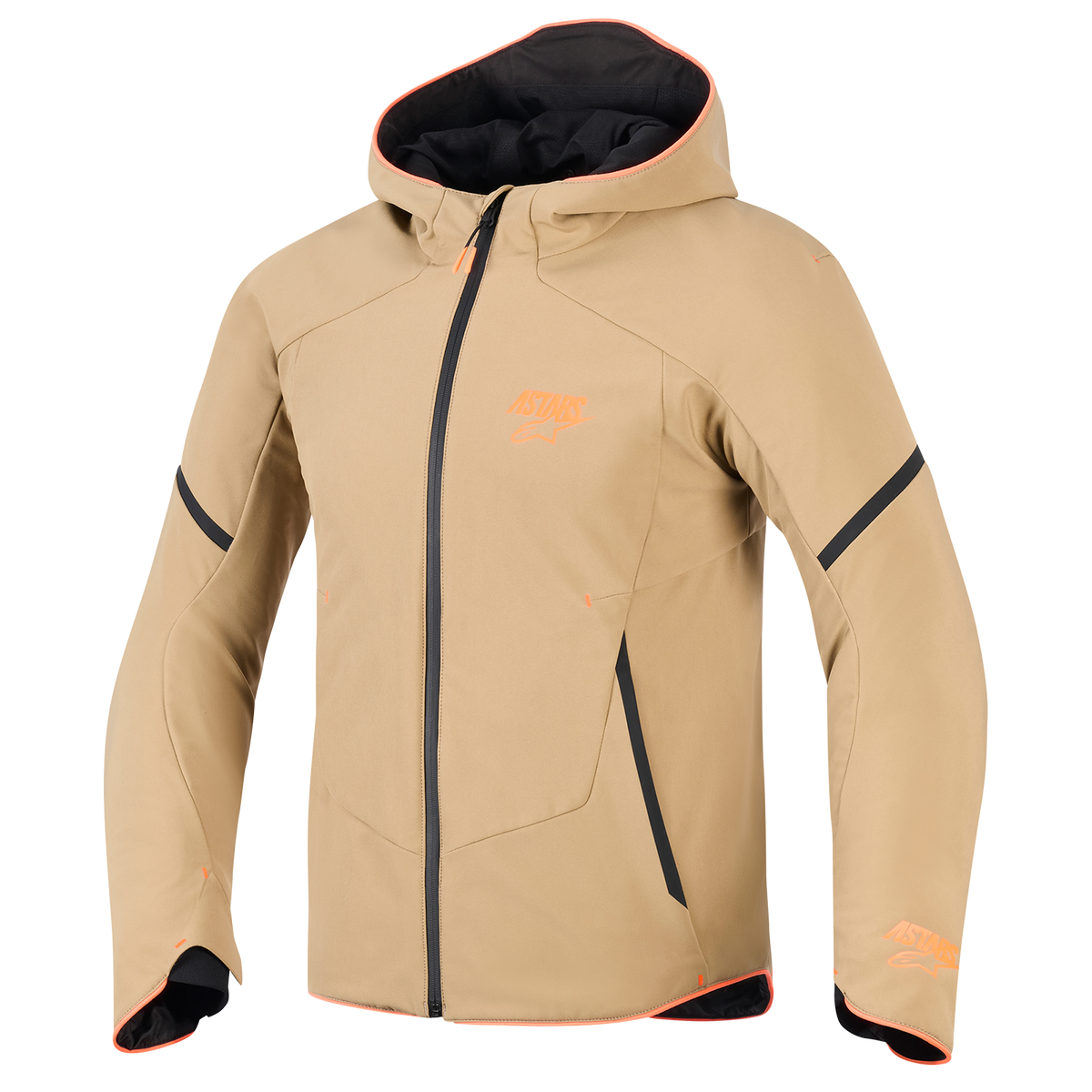 Alpinestars Aeroshell Waterproof Jacket Dark Khaki/Black/Orange Fluo