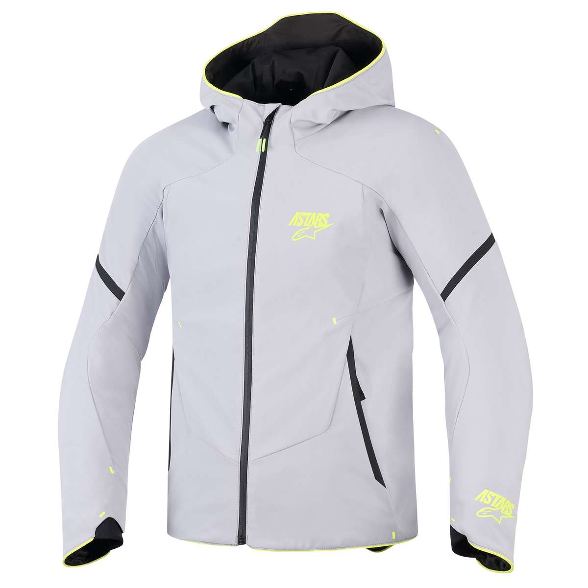 Alpinestars Aeroshell Waterproof Jacket Mid Gray/Yellow Fluo