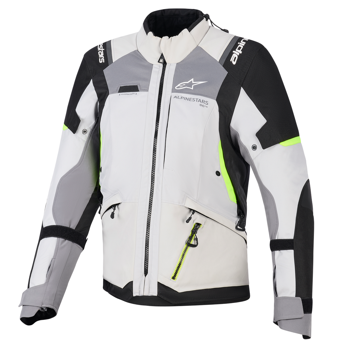 Alpinestars Stella Andes V4 Drystar Jacket Dark Gray/Ice Gray Black/Yellow Fluo