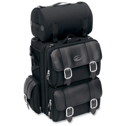 Saddlemen DLXSissy Bar Bag: S3200DE Expandable Sissy Bar Bag:Product Overview (HD)Universal Mounting - Saddlemen's Universal 