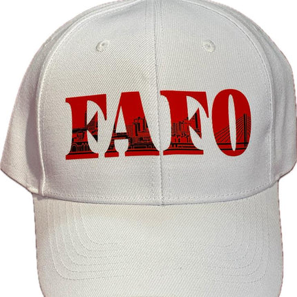 Curved Bill Velcro White - Tacoma FAFO