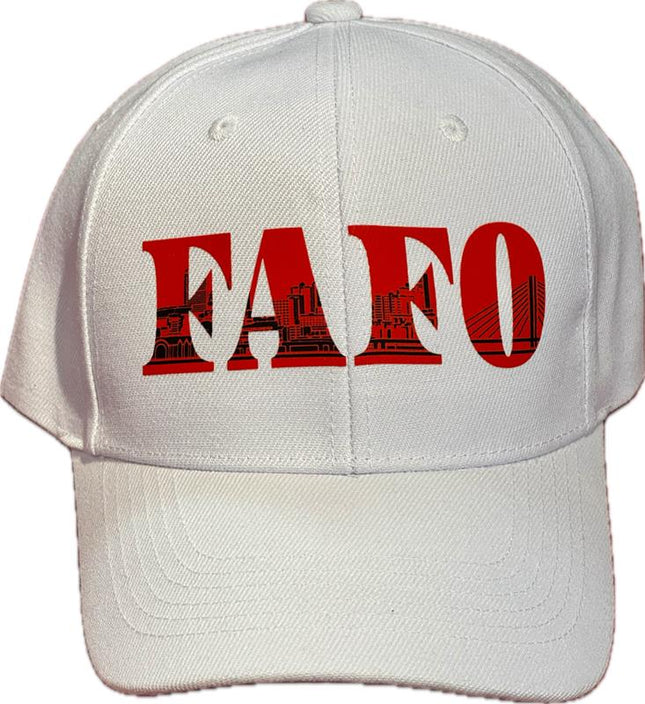 Curved Bill Velcro White - Tacoma FAFO