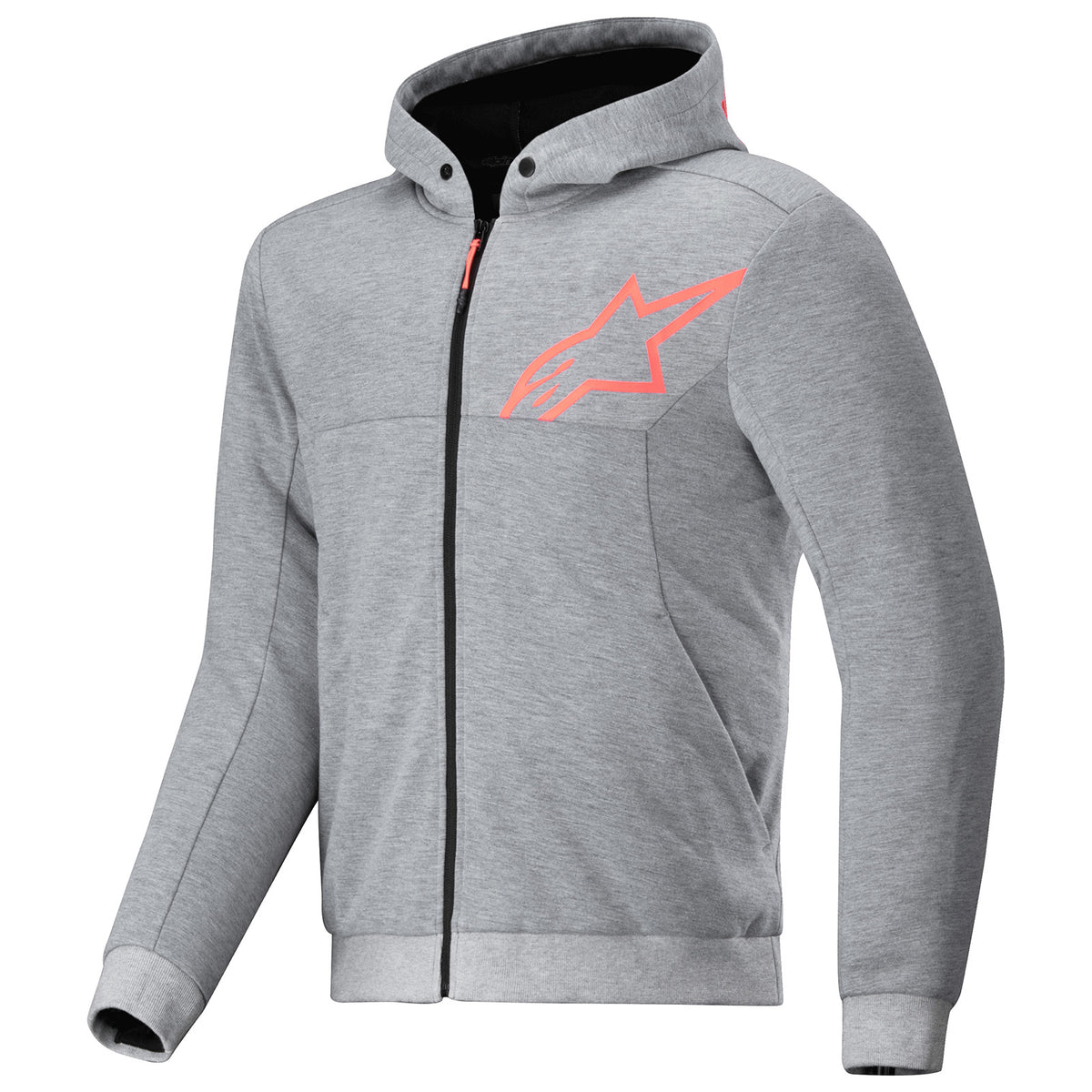 Alpinestars Chrome V2 Sport Hoodie Gray Heather/Fluo Red