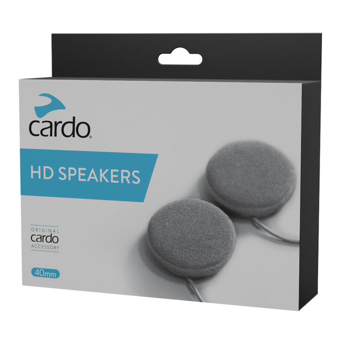 Cardo HD 40mm Speakers: Experience exceptional audio quality while riding with Cardo's 40mm HD speakers, designed for all Pac