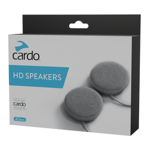 Cardo HD 40mm Speakers: Experience exceptional audio quality while riding with Cardo's 40mm HD speakers, designed for all Pac
