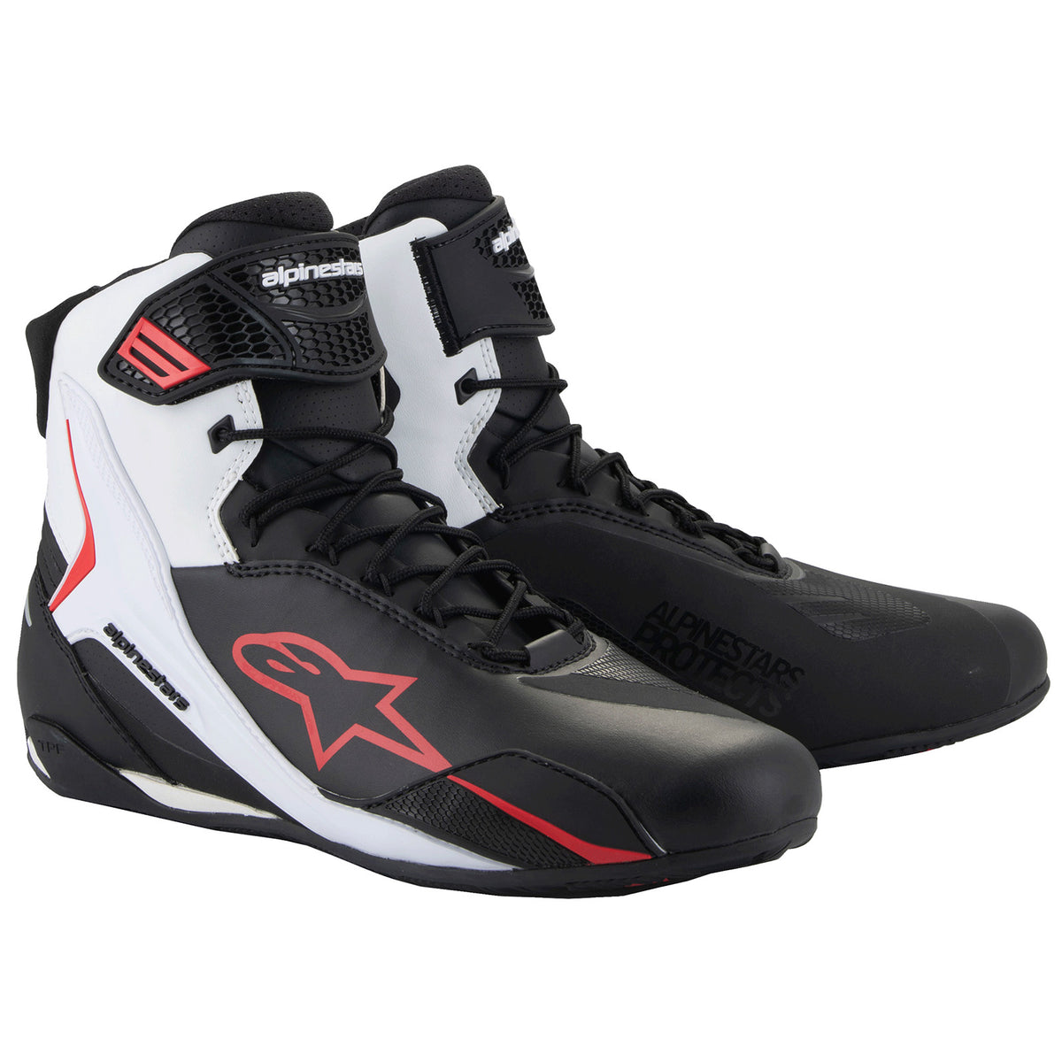 Alpinestars Faster-4 Riding Shoes Black/White/Red