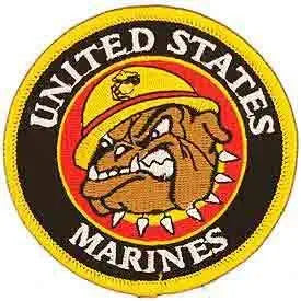 Patch USMC Bulldog: Patch USMC Bulldog 

Officially Licensed by the Marine Corps
Approximately 3