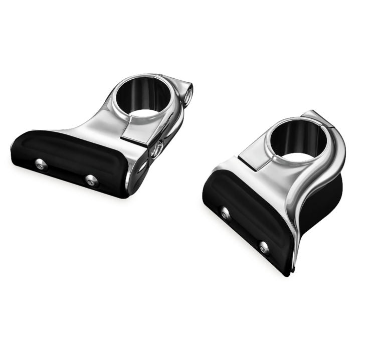 Toe Rest Cruise Pegs Chrome: These Kuryakyn Toe Rest Cruise Pegs attach directly to the engine guard to allow positioning of 