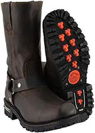 Men's Disressed Brown Harness Boot: Made of Full Grain Premium 2