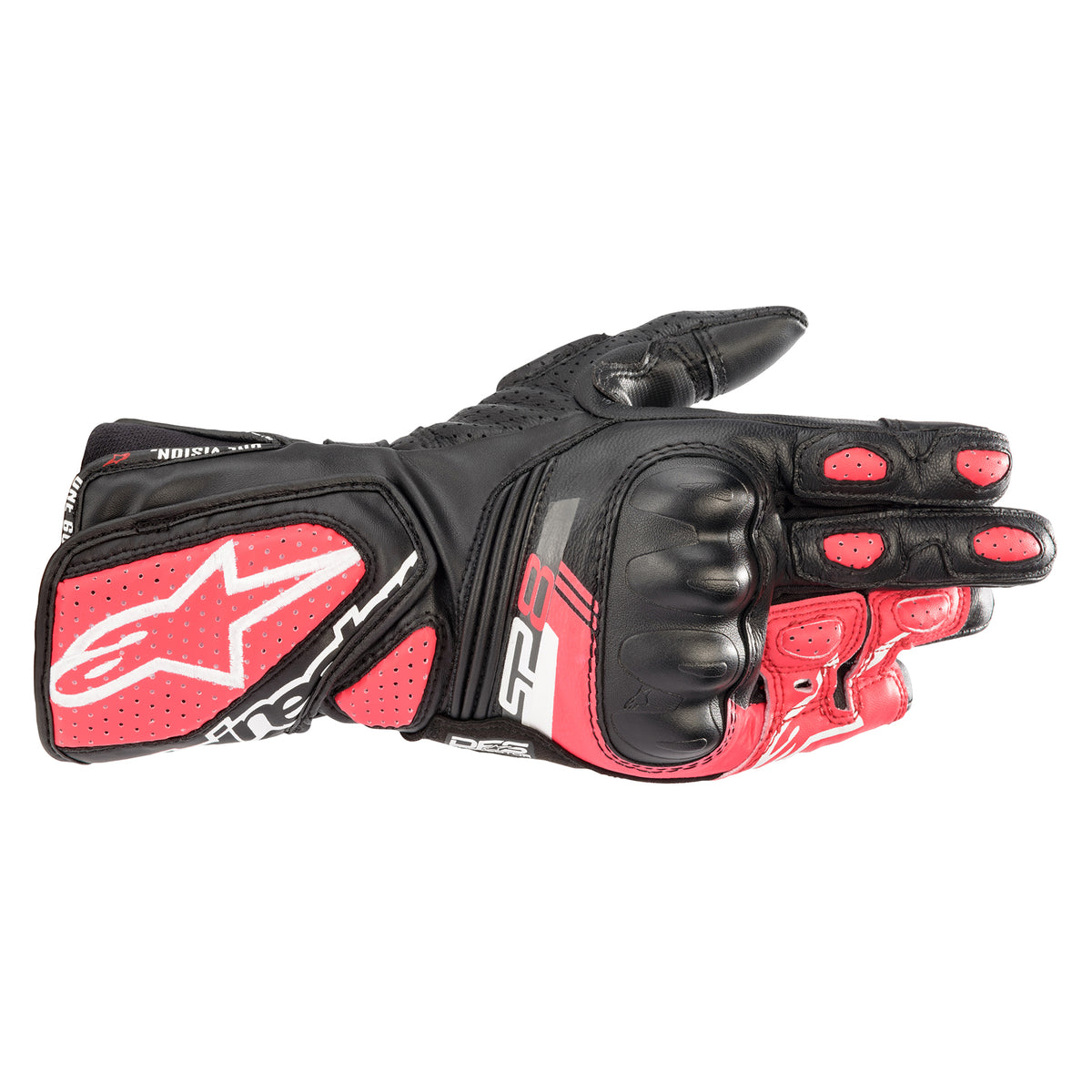 Alpinestars Stella SP-8 v3 Gloves Black/White/Diva Pink
