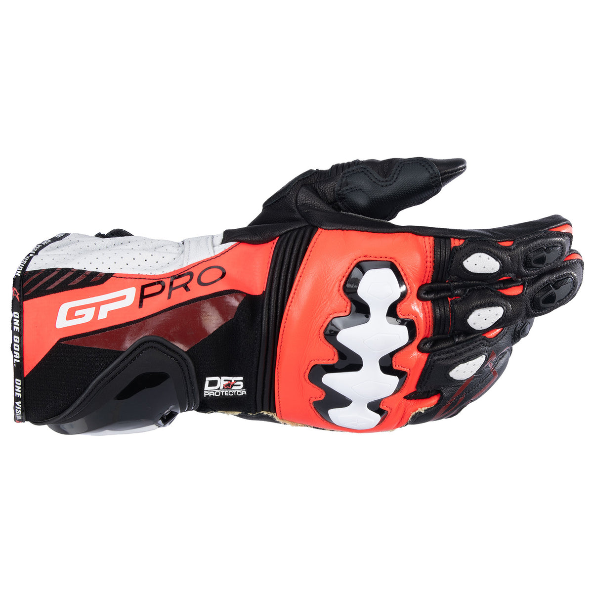Alpinestars GP Pro RS4 Gloves Black/Red Fluo/White