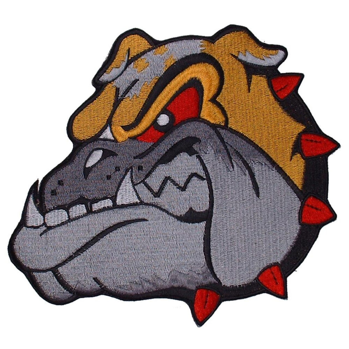 Dog Bulldog: Patch is approximately 3" in diameter