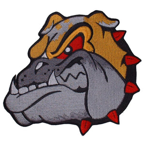 Dog Bulldog: Patch is approximately 3" in diameter