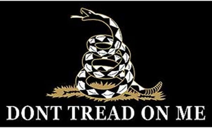 Flag Dont Tread On Me: This gorgeous flag-dont Tread on me II (3ftx5ft) black has the finest details and highest quality you 
