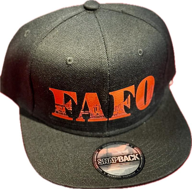 Flat Bill Snap Back Black - FAFO Tacoma