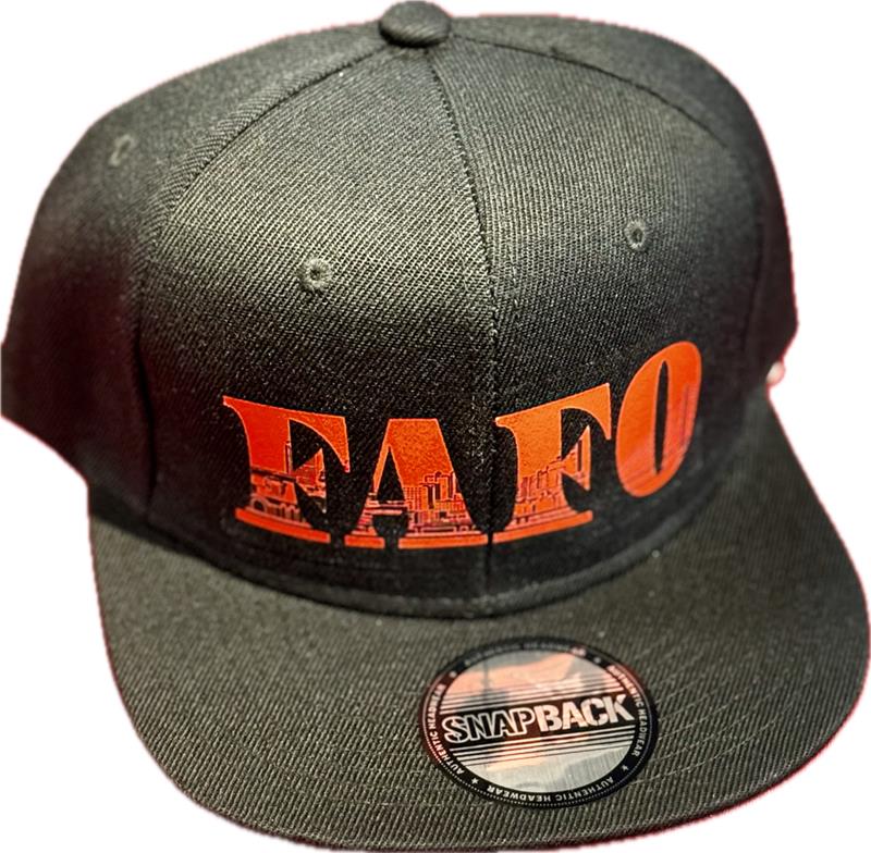Flat Bill Snap Back Black - FAFO Tacoma