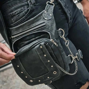 Leather Thigh Bag 5735