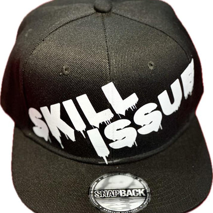 Flat Bill Snap Back Black - SKILL ISSUE