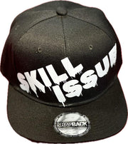 Flat Bill Snap Back Black - SKILL ISSUE