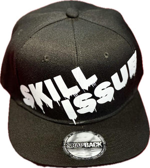 Flat Bill Snap Back Black - SKILL ISSUE
