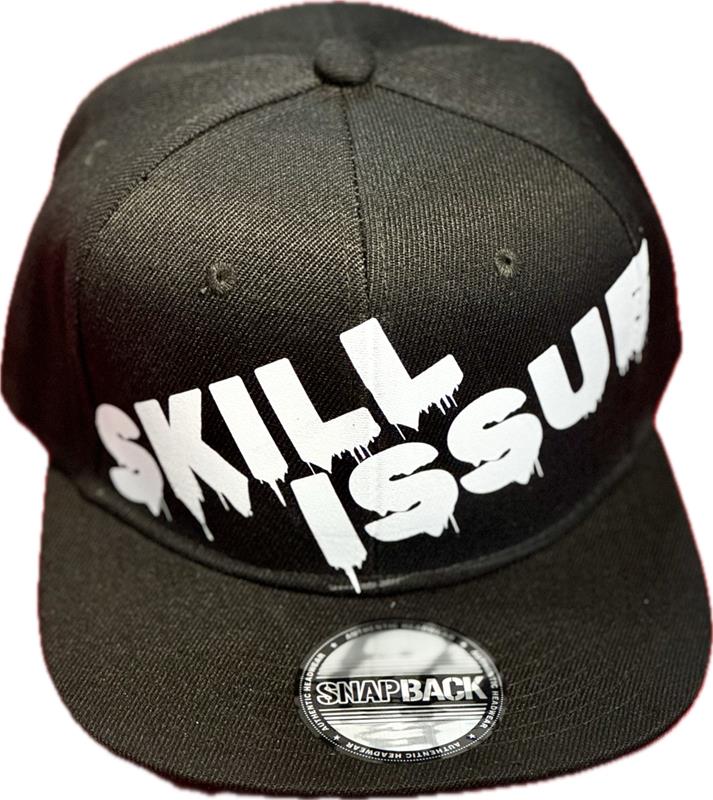 Flat Bill Snap Back Black - SKILL ISSUE