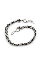 Wallet Chain/Dual Braided Silver 27 Inch: Nice Quality Biker Wallet Chain Leather
WALLET CHAIN,  DUAL BRAIDED 27"
Braided wit
