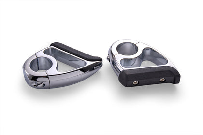 Ciro Toe Rests: The Ciro® Engine Guard Toe Rests are a great addition to your Harley, Indian, or any motorcycle with 1-1/4" e