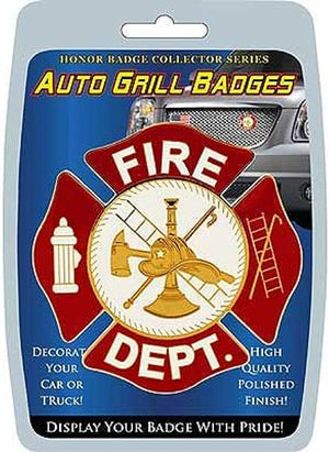 Auto Grill Badge Fire Dept: Auto Grill Badge Fire Dept Eagle Emblems MD6120 Car Grill Badge-Fire Dept (3")Fire Department Aut