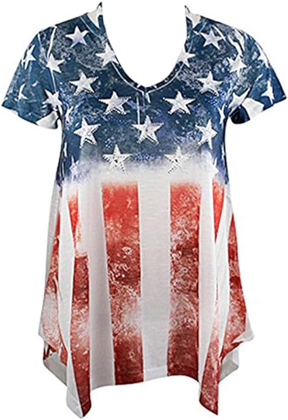 Ladies' Vertical Flag SS Shirt